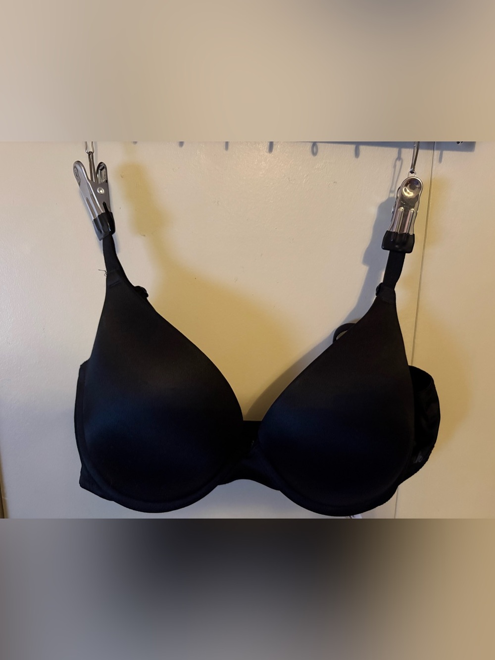 Pink Victoria’s Secret Wear Everywhere Push Up T-Shirt Bra Jet Black 36 C